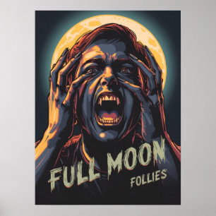 Vollmondsinnereien Werwolf Poster