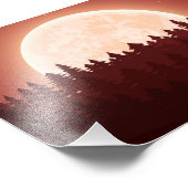 Vollmondwaldnacht: Eine ruhige Landschaft Fotodruck (Ecke)