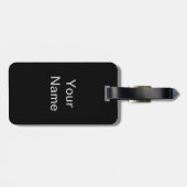 Vollmondwolf des Waldwaldmondscheins Gepäckanhänger (Rückseite horizontal)