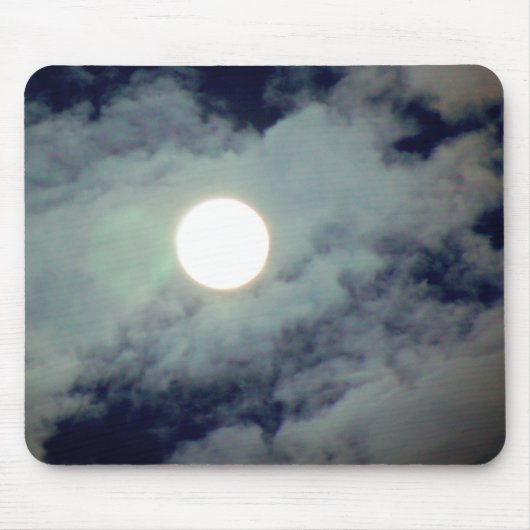 Vollmondwolken Mousepad (Vorne)