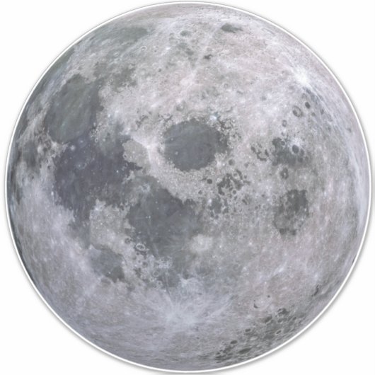 VOLLMOON 14"² Hautkleber Aufkleber (Vorderseite)