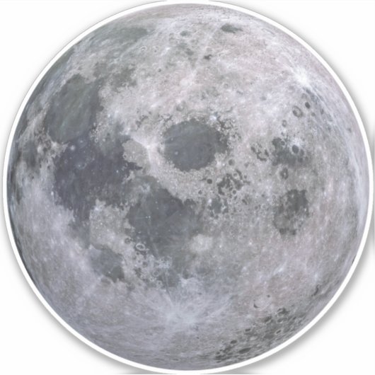 VOLLMOON 6"². Hautkleber Aufkleber (Vorderseite)