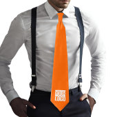 Vollneonorange - Logo hinzufügen Krawatte