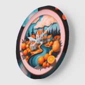 Vollplatte Große Wanduhr (Winkel)