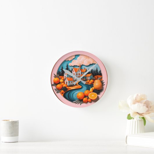 Vollplatte Runde Wanduhr (Zuhause)