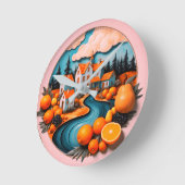 Vollplatte Runde Wanduhr (Winkel)