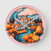 Vollplatte Runde Wanduhr (Vorderseite)