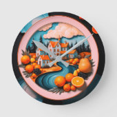 Vollplatte Runde Wanduhr (Vorderseite)