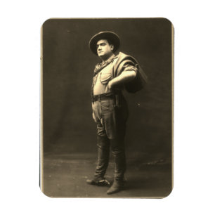 Vollporträt von Enrico Caruso Magnet