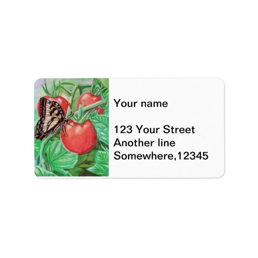 Vollreife Adressaufkleber (Vorne)