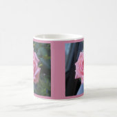Vollrosa Rose auf der Tasse (Mittel)
