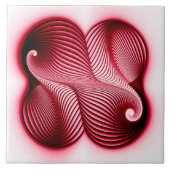 Vollrote Form Fliese (Vorderseite)