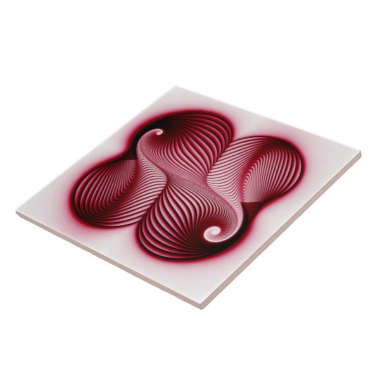 Vollrote Form Fliese (Seite)