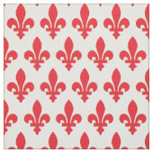 Vollroter Fleur-de-lis Stoff (Muster)