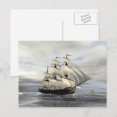 Vollsegler Postkarte (Vorne/Hinten)