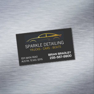 Vollservice-Autodetailing Magnetische Visitenkarte