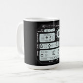 Vollstack-Entwickler-Dashboard-Tasse Kaffeetasse (Vorderseite Links)