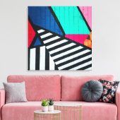 Vollständig 80er Anstrichfarben Leinwanddruck (Insitu (Wohnzimmer))