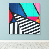 Vollständig 80er Anstrichfarben Leinwanddruck (Insitu (Holzboden))