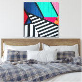 Vollständig 80er Anstrichfarben Leinwanddruck (Insitu (Schlafzimmer))