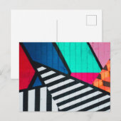 Vollständig 80er Anstrichfarben Postkarte (Vorne/Hinten)