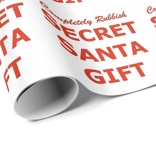 Vollständig Abfall-geheimes Sankt-Geschenk Geschenkpapier (Rolleneckpunkt)