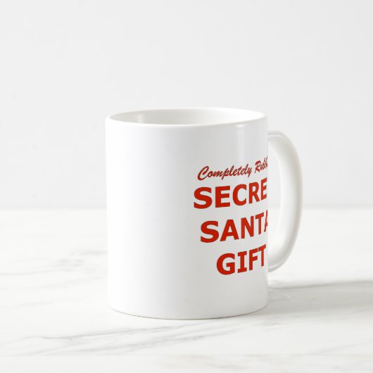 Vollständig Abfall-geheimes Sankt-Geschenk Kaffeetasse (VorderseiteRechts)