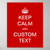 Vollständig angepasste Behalt-Ruhe und Anpassen Poster (Vorne)