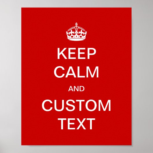 Vollständig angepasste Behalt-Ruhe und Anpassen Poster (Vorne)