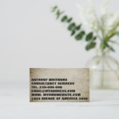 Vollständig angepasster Tempel wählen QR-Code-Hint Visitenkarte (Stehend Vorderseite)