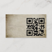 Vollständig angepasster Tempel wählen QR-Code-Hint Visitenkarte (Rückseite)