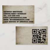 Vollständig angepasster Tempel wählen QR-Code-Hint Visitenkarte (Vorne/Hinten)