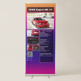 Vollständig anpassbare Auto-Show-Spezifikation Ausziehbarer Banner
