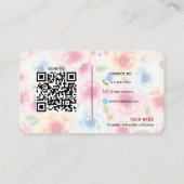 Vollständig anpassbare Blume Visitenkarte (Rückseite)