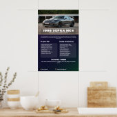 Vollständig anpassbare Car Show Spec Board Poster (Küche)