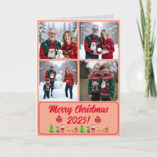Vollständig anpassbare digitale Weihnachtskarte mi Karte
