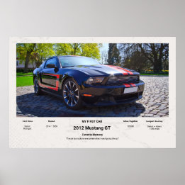 Vollständig anpassbare erste Auto Memory Foamcore- Poster