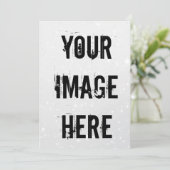 Vollständig anpassbare Flachkarte Save the Date (Stehend Vorderseite)