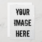 Vollständig anpassbare Flachkarte Save the Date (Vorne/Hinten)