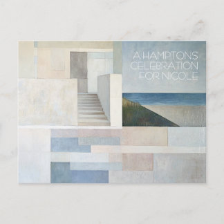 Vollständig anpassbare Hamptons Beach Card Postkarte