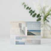 Vollständig anpassbare Hamptons Beach Card Postkarte (Stehend Vorderseite)