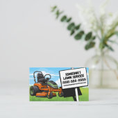 Vollständig anpassbare Lawn Service Business Card Visitenkarte (Stehend Vorderseite)