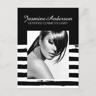 Vollständig anpassbare Makeup Artist Comp Card Postkarte