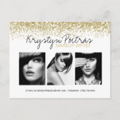 Vollständig anpassbare Makeup Artist Comp Card Postkarte (Vorderseite)