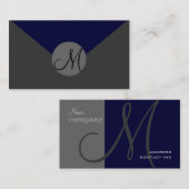 Vollständig anpassbare, monogramm Visitenkarten Visitenkarte (Vorne/Hinten)
