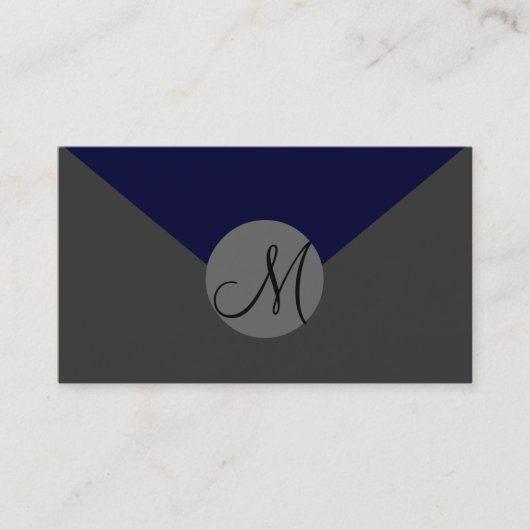 Vollständig anpassbare, monogramm Visitenkarten Visitenkarte (Vorderseite)