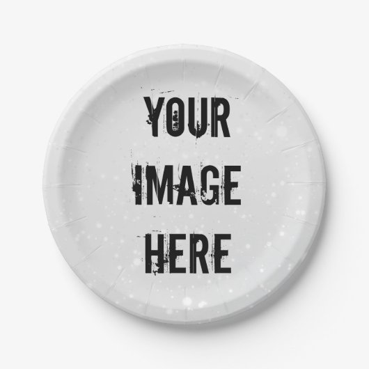 Vollständig anpassbare Papierplatte Pappteller (Vorderseite)