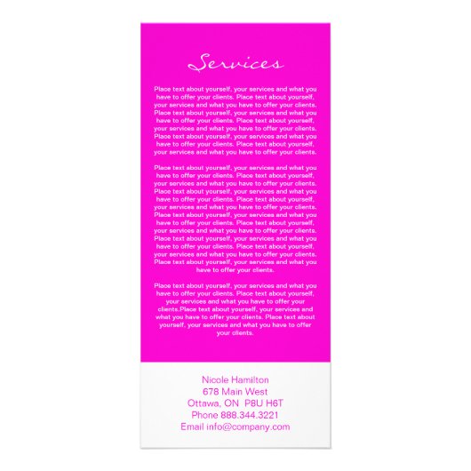 Vollständig anpassbare Rackkarte für Hochzeitsplan Werbekarte (Hinten)