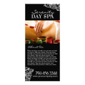 Vollständig anpassbare Salon Menu Rack Card Werbekarte (Vorne)