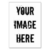 Vollständig anpassbare Table Card Tischnummer (Rückseite)